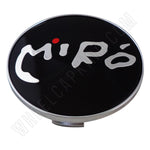 Miro Wheels Chrome / Black Custom Wheel Center Cap # C-098 (1 CAP) - Wheelcapking