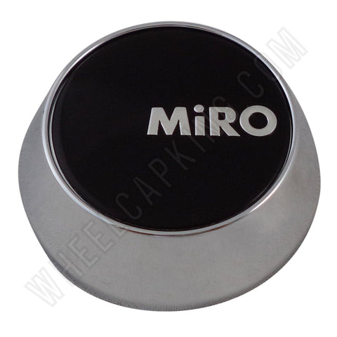 Miro Wheels Chrome / Black Custom Wheel Center Cap # MG-P1122 (1 CAP) - Wheelcapking