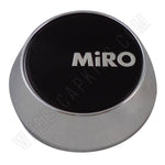 Miro Wheels Chrome / Black Custom Wheel Center Cap # MG-P1122 (4 CAPS) - Wheelcapking