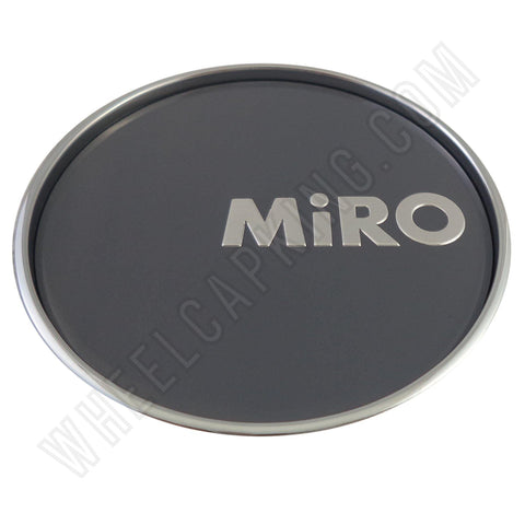 Miro Wheels Chrome / Grey Custom Wheel Center Caps # MG-P1006H / SJ811-10 (4 CAPS) - Wheelcapking