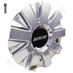 MKW Wheels Chrome Custom Wheel Center Caps # C901801 / CAP M102 (1 CAP) - Wheelcapking