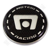 Motegi Wheels Chrome / Black Custom Wheel Center Caps # 2201010103 / SC-10 (1 CAP) - Wheelcapking
