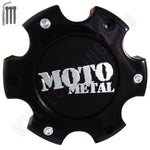 Moto Metal Wheels Gloss Black Custom Wheel Center Cap Caps Set 4 # 845L145 NEW! - Wheelcapking