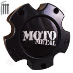 Moto Metal Wheels Gloss Black Custom Wheel Center Caps # HE835-B5127 / HE835B5127-B001 (4 CAPS) - Wheelcapking