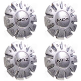 Moz Wheels Chrome Custom Wheel Center Cap # 7770-15 (4 CAPS)