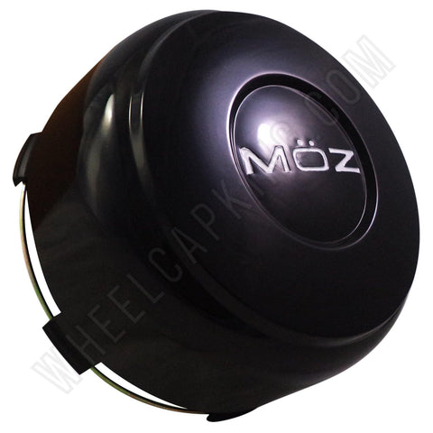 Moz Wheels Gloss Black Custom Wheel Center Cap # 2001-13 (1 CAP) - Wheelcapking