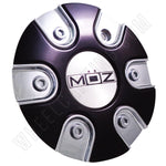 Moz Wheels 2001-20 Chrome/Black Custom Wheel Center Caps (4 CAPS) - Wheelcapking