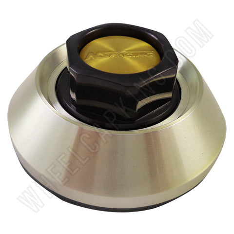 NS Racing Wheels Gold Custom Wheel Center Caps # S1050-2600 (4 CAPS) - Wheelcapking