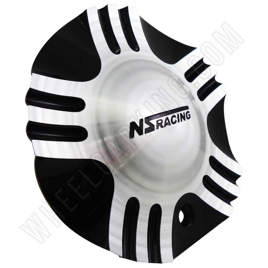 NS Racing Silver / Black Custom Wheel Center Cap Caps Set of 1 # S1050 ...