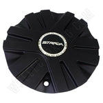 Strada Wheels Flat Black Custom Wheel Center Cap # P6047-2495-E3-CAP (1 CAP) - Wheelcapking