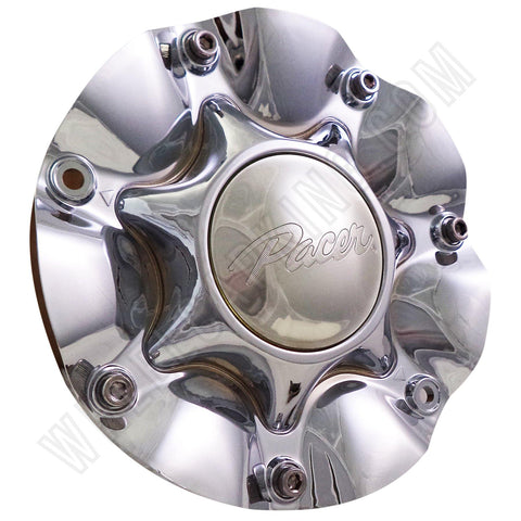 Pacer Wheels Chrome Custom Wheel Center Caps # 1260-0 / 1269-4 (1 CAP) - Wheelcapking
