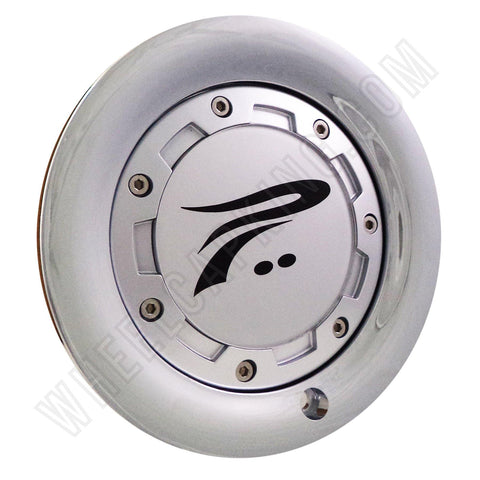 Platinum Chrome Custom Wheel Center Caps Set of 4 # C122301CAP With Bolts - Wheelcapking