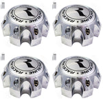 Raceline Wheels Chrome / Chrome Custom Wheel Center Caps # 311164 / 1079L170 (4 CAPS) 8 LUG - Wheelcapking