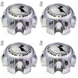 Raceline Wheels Chrome / Chrome Custom Wheel Center Caps # 311164 / 1079L170 (4 CAPS) 8 LUG - Wheelcapking