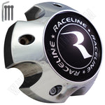 Raceline Chrome Custom Wheel Center Cap Caps Set 4 # 311161 / (5 x 5 1/2 LUG) - Wheelcapking