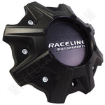 Raceline Mamba Wheels Flat Black Custom Wheel Center Cap # C816-2 / CAP8035-2-U9B (1 CAP) - Wheelcapking