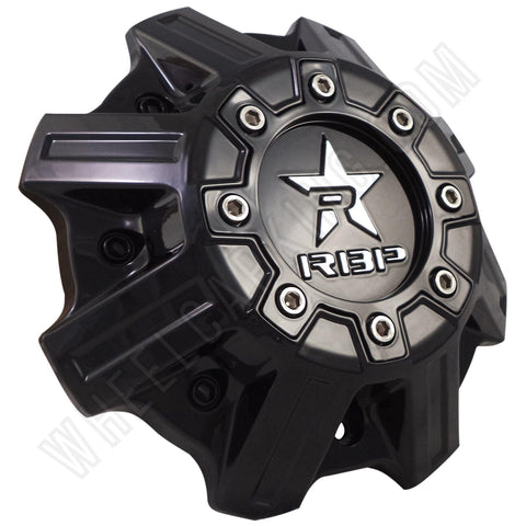 RBP Wheels Gloss Black Custom Wheel Center Caps # CAP8040A-6-4 / C1006B (3 CAPS) - Wheelcapking