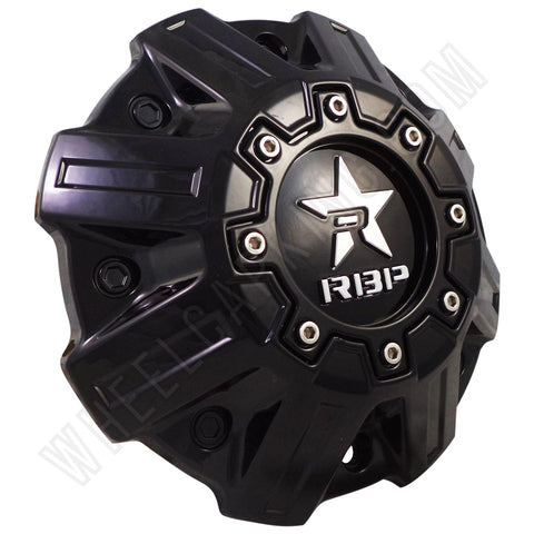 RBP Wheels Gloss Black Custom Wheel Center Cap # C1008B (1 CAP) - Wheelcapking
