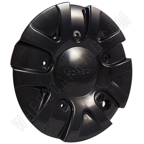 ROCKSTARR Alloy Wheels Gloss Black Custom Wheel Center Caps # C-139 (4 CAPS) - Wheelcapking