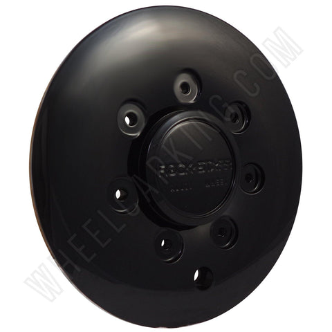 ROCKSTARR Wheels Gloss Black Custom Wheel Center Cap # CAP515L185 (4 CAPS) - Wheelcapking