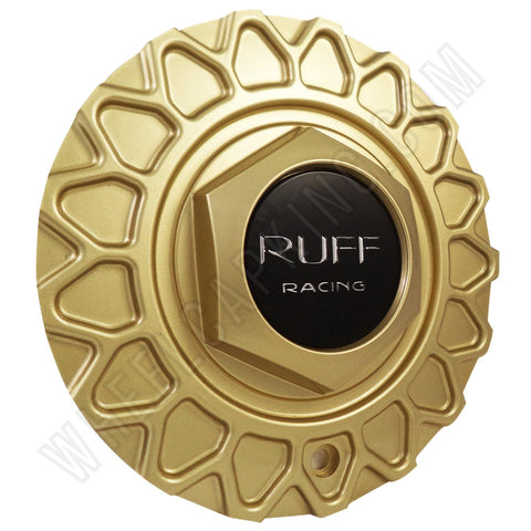 Ruff Racing Gold Custom Wheel Center Cap Caps Set 4 # C129601CAP - Wheelcapking
