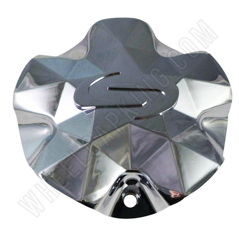 Strada Wheels Chrome Custom Wheel Center Cap # S04 / WF51912295F-1 (1 CAP) - Wheelcapking