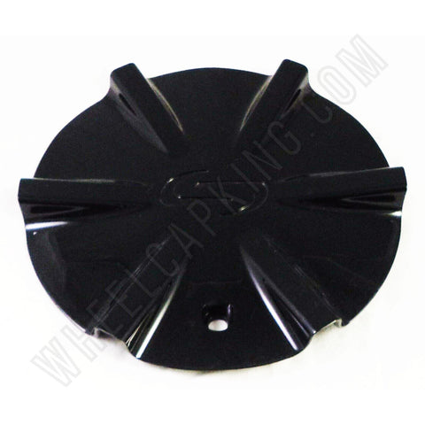 Strada Wheels Gloss Black Custom Wheel Center Cap Caps # S07 / 6462295F-2 (1 CAP) - Wheelcapking