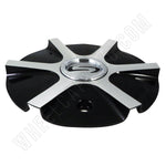 Strada Wheels Gloss Black / Silver Custom Wheel Center Cap Caps # S07 (1 CAP) - Wheelcapking