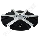 Strada Wheels Gloss Black / Silver Custom Wheel Center Cap Caps # S07 (1 CAP) - Wheelcapking