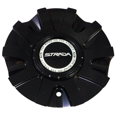 Strada Wheels Gloss Black Custom Wheel Center Cap # S20 / 11512285F-1 (1 CAP) - Wheelcapking