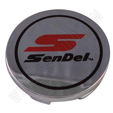 Sendel Wheels Chrome Custom Wheel Center Cap # BC-091D (1 CAP) - Wheelcapking