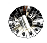 KMC XD Series Wheels Chrome Custom Wheel Center Caps # 846L215 (4 CAPS)