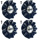 Touren Wheels Rim Center Hub Cap Gloss Black 3222 TR22 Wheels # C103222B (4 CAPS)