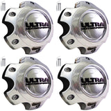 Ultra Motorsports Wheels Chrome Wheel Center Cap Caps # 89-9765 (4 CAPS) 6 LUG