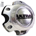 Ultra Motorsports Wheels Chrome Wheel Center Cap Caps # 89-9765 (1 CAP) 6 LUG