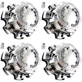 Ultra Wheels Chrome Custom Wheel Center Caps # 89-9880 / C800804 (4 CAPS)