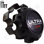 Ultra Wheels XTREME Flat Black Custom Wheel Center Caps # 89-9780SBX (1 CAP) - Wheelcapking