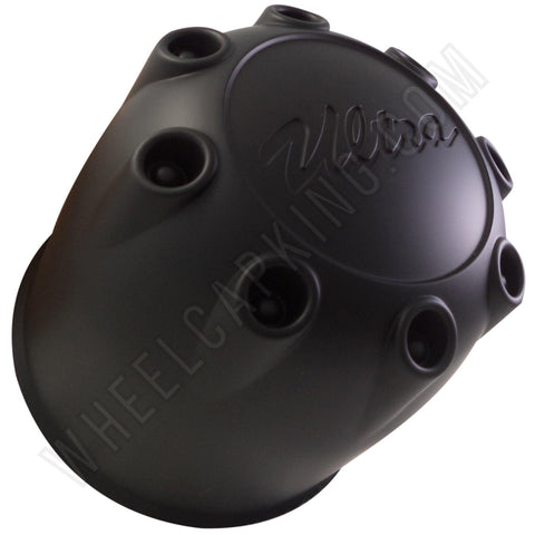 Ultra Motorsports Flat Black Custom Wheel Center Caps # 89-8114 (4 CAPS) - Wheelcapking