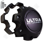 Ultra Wheels Flat Black Custom Wheel Center Caps # 89-9780 / 89-SPACER-8SB (1 CAP) - Wheelcapking