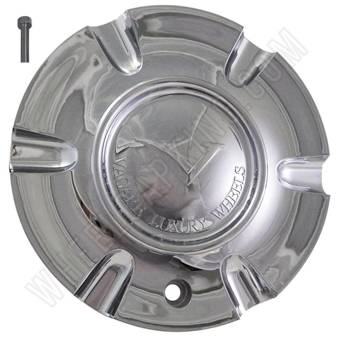 Vagare Wheels Chrome Custom Wheel Center Cap # S1050-NS02 /  C-053-2 (4 CAPS) - Wheelcapking