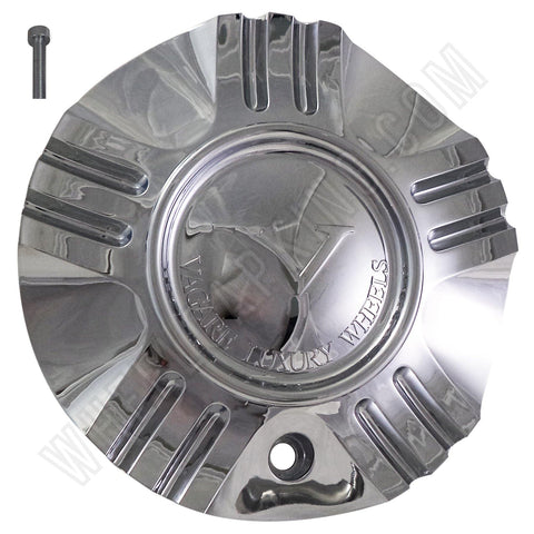 Vagare Wheels Chrome Custom Wheel Center Caps # C-055-1-1/S1050-NS01 (4 CAPS) - Wheelcapking