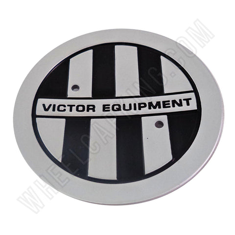 Victor Equipment Wheels Silver / Black Custom Wheel Center Cap # C-E76 (1 CAP) - Wheelcapking