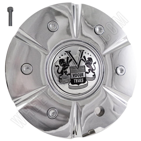 Vogue Wheels Chrome Custom Center Cap # 504H174-1 (4 CAPS) - Wheelcapking