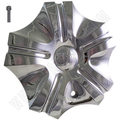 Vogue Wheels Chrome Custom Wheel Center Cap # 814L204 / S501-08 (1 CAP) - Wheelcapking