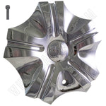 Vogue Wheels Chrome Custom Wheel Center Cap # 814L204 / S501-08 (4 CAPS) - Wheelcapking