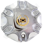 Vogue Wheels Chrome Custom Wheel Center Cap # HELO-5 (1 CAP) - Wheelcapking