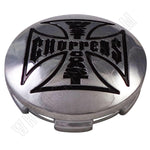 Jesse James West Coast Choppers Chrome Custom Wheel Center Cap # 7810-15 / 1000-98 (4 CAPS) - Wheelcapking