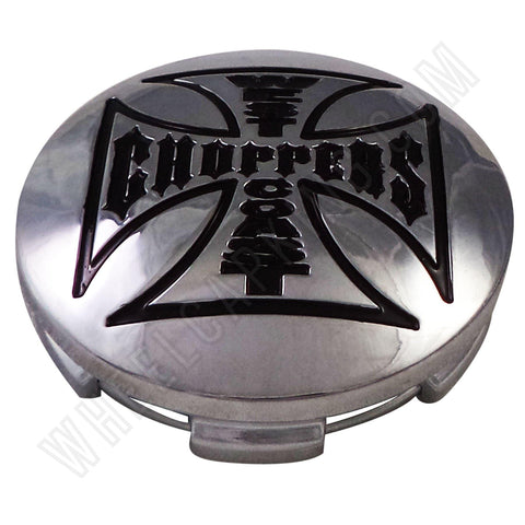 Jesse James West Coast Choppers Chrome Custom Wheel Center Cap # 7810-15 / 1000-98 (4 CAPS) - Wheelcapking