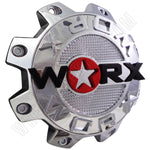 Worx Wheels Chrome Custom Wheel Center Caps # 89-8808-CAP, 89-8808 (1 CAP) - Wheelcapking