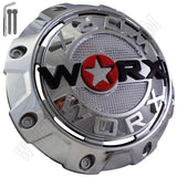 Worx Wheels Chrome Custom Wheel Center Caps # A89-8856 / WRX-8856 (1 CAP) - Wheelcapking